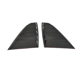 Carbon Fiber Rear Window Vents for Ford Mustang GT Coupe 2-Door 2015-2017