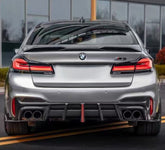 Carbon Fiber Rear Diffusor LED Brake Light passend für BMW F90 M5