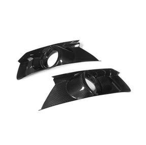 Carbon Fiber Front Bumper Fog lamp light cover for Ford Mustang 2015 UP