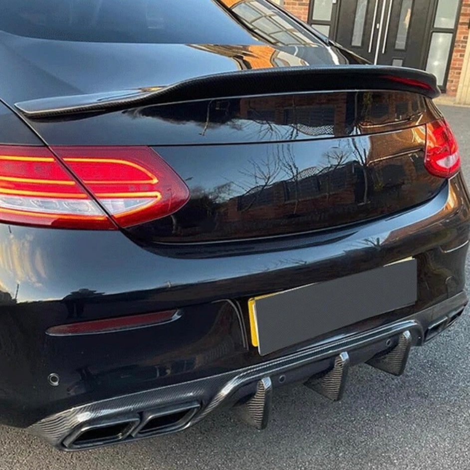 Carbon fiber diffuser for Mercedes W205 C63