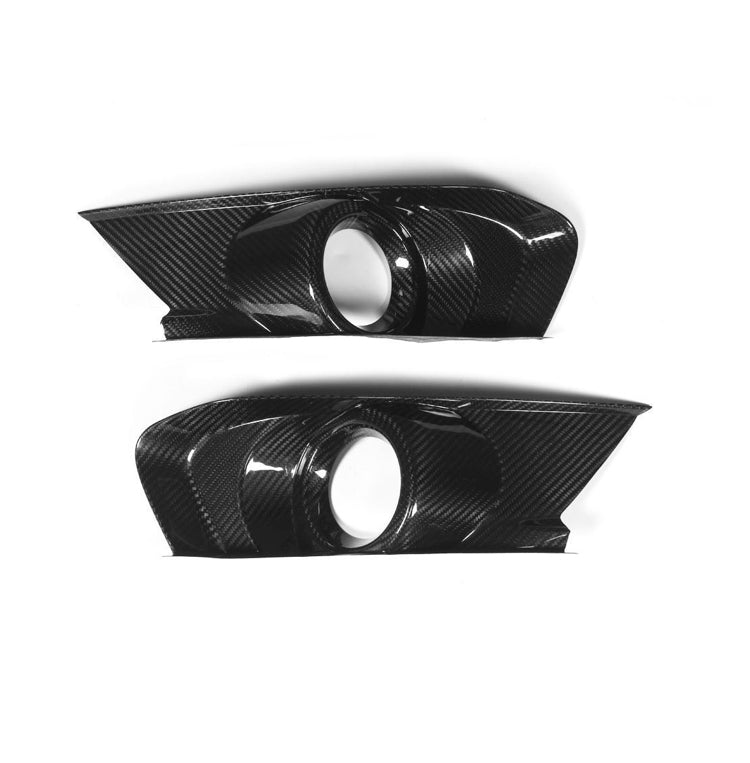 Carbon Fiber Front Bumper Fog lamp light cover for Ford Mustang 2015 UP