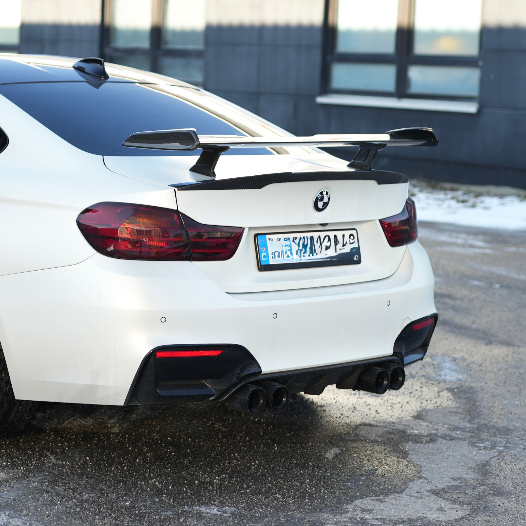 Carbon Fiber Rear Spoiler Wing passend für BMW M2 M3 M4