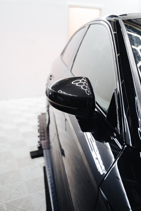 Carbon Fiber Car Side Mirror Covers passend für Audi A3 S3 RS3 8V