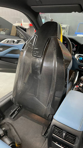 Carbon Fiber Seat Back Cover for BMW G87 M2 G80 M3 G82 M4