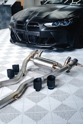 Aulitzky exhaust | ECE Abgasanlage ab OPF mit Klappensteuerung passend für BMW M3/M4 inkl. Competition (G80/G81/G82/G83)