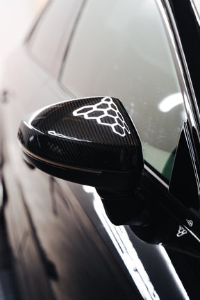 Carbon Fiber Car Side Mirror Covers passend für Audi A3 S3 RS3 8V