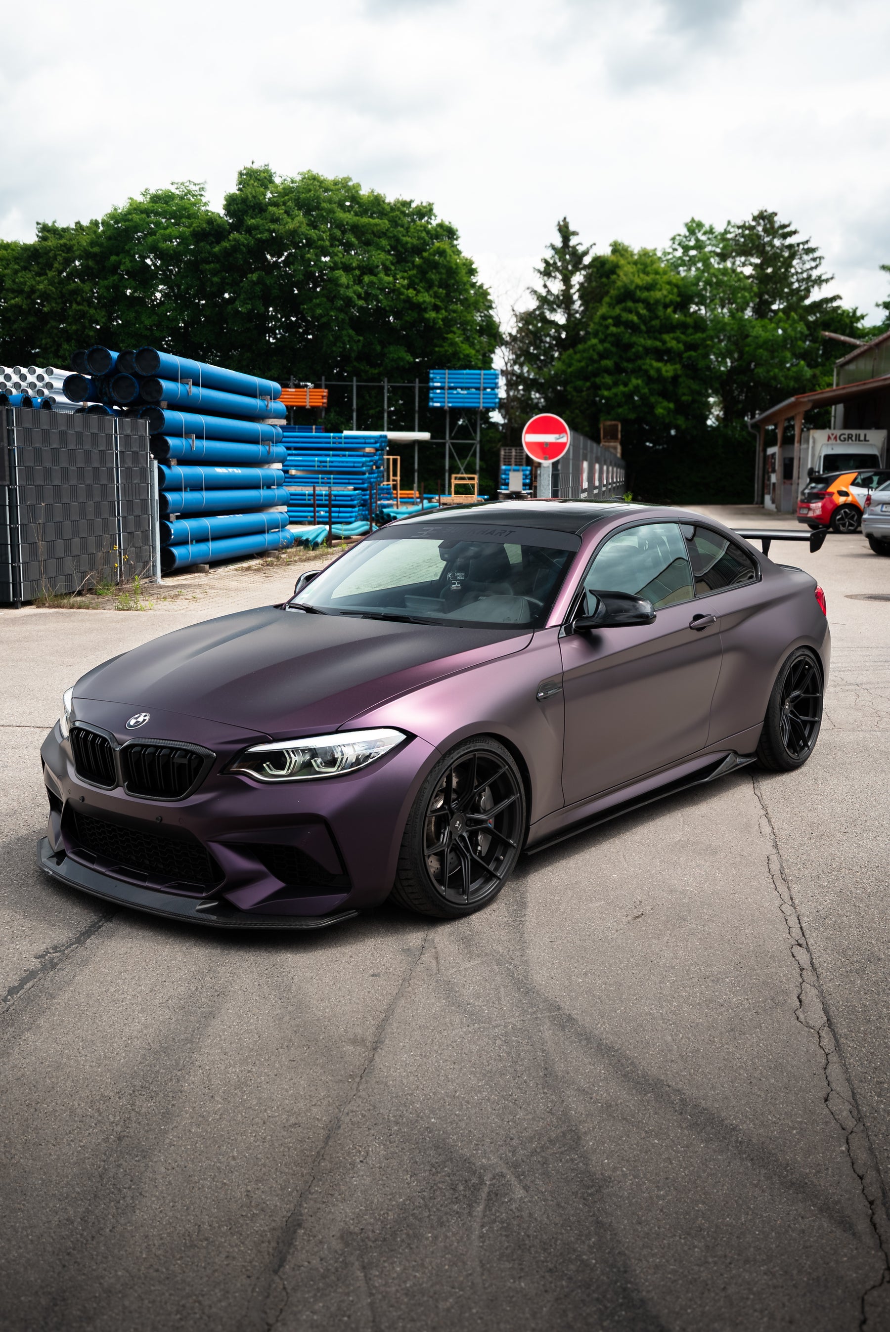 Carbon Fiber Front Lip V3 passend für BMW F87 M2