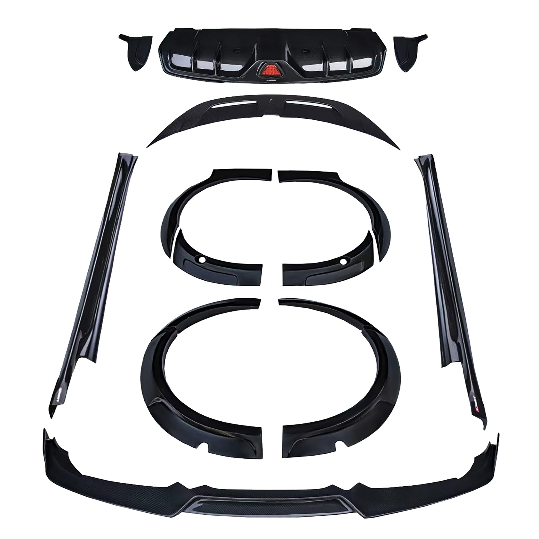 Carbon Bodykit V2 passend für den Porsche Taycan