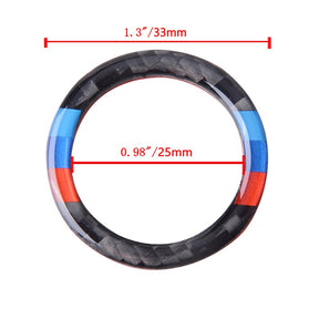 Carbon Fiber Engine Start Buttonfor BMW 3 Series E90 E91 E92 E93