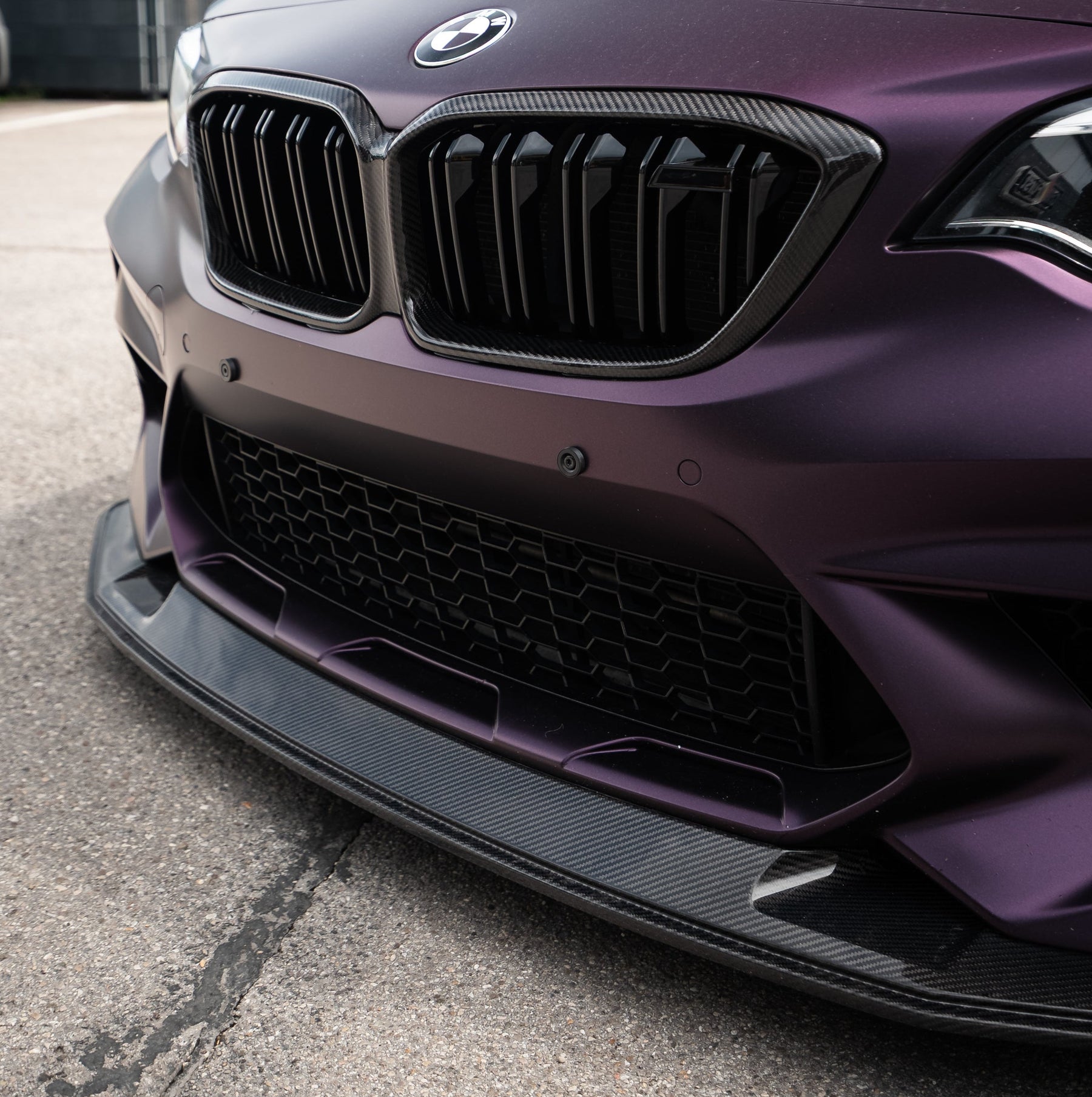 Carbon Fiber Grill Frame passend für BMW F87 M2 Comp