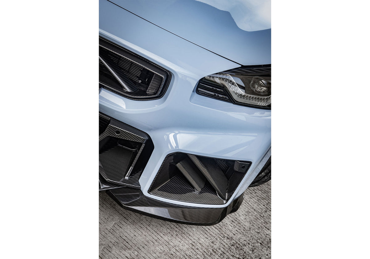 Carbon Fiber Front Duct Inserts V2 for BMW M2 G87