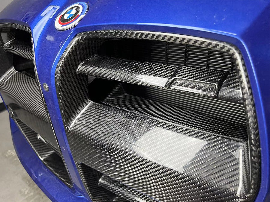 Carbon Fiber Grill Coverage for BMW G80 G81 M3 G82 G83 M4
