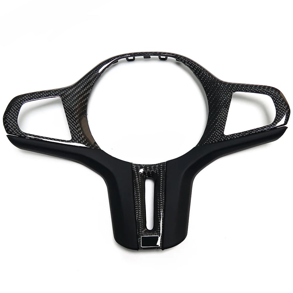 Carbon Fiber Steering Wheel Trim suitable for BMW