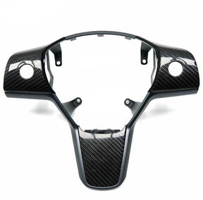 Carbon Fiber Steering Wheel Cover suitable for Tesla Suitable for the following models Y 3