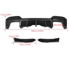Carbon Fiber Rear Diffuser suitable for BMW X3M X4M F97