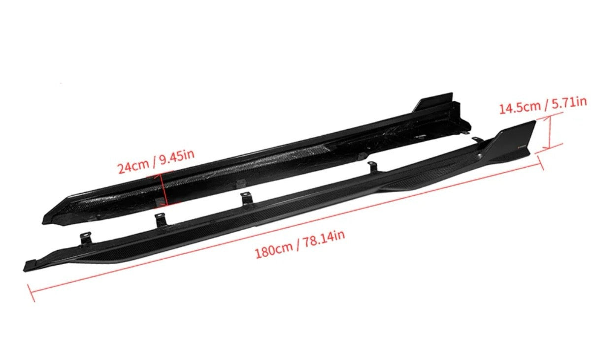 Carbon Fiber Side Skirts passend für BMW X5M F95