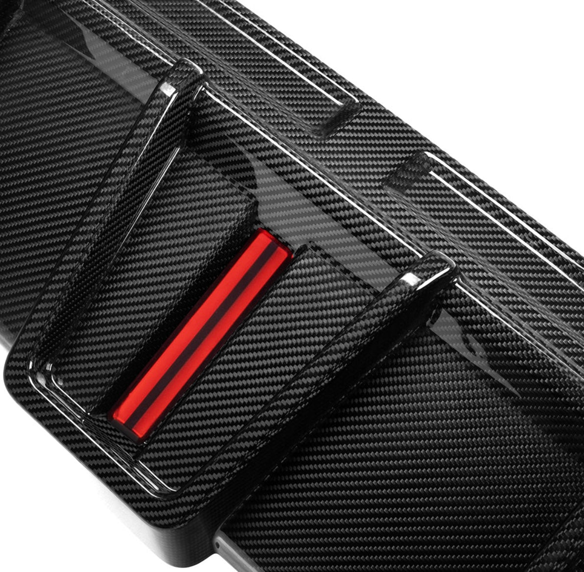 Carbon Fiber Diffuser With Brake Light passend für BMW X6M F96 LCI