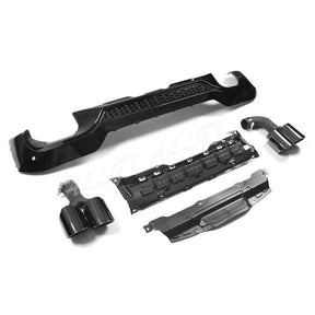 Diffuser with Exhaust Tips suitable for BMW X3 G01