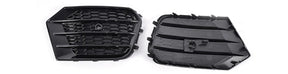 Carbon Fiber Black Car Mesh Fog Light Grille Covers for Audi Q3 8U