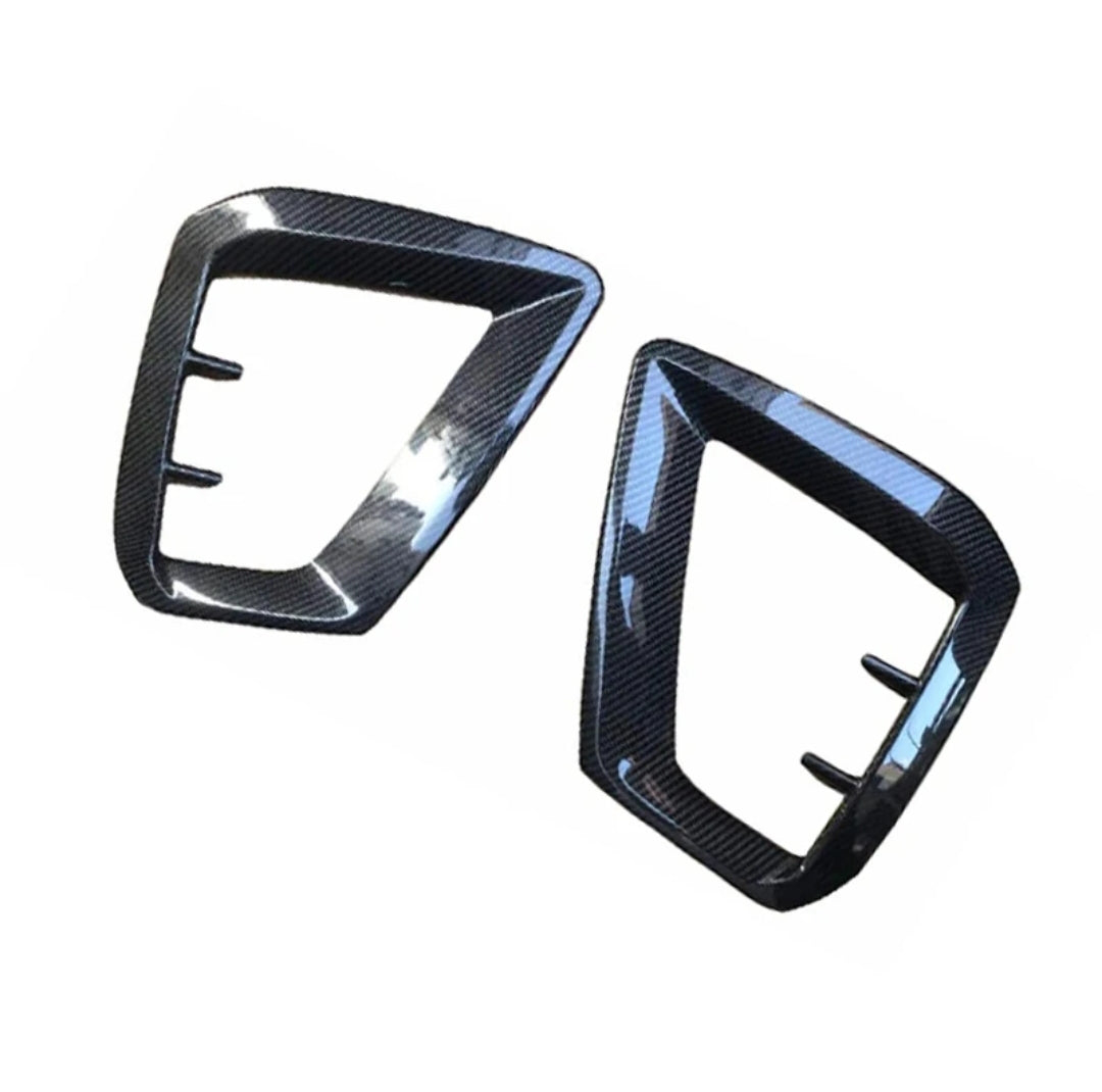 Carbon Fiber Front Fog Light Canards Frame For Audi A4 Sline S4 B10 Sedan