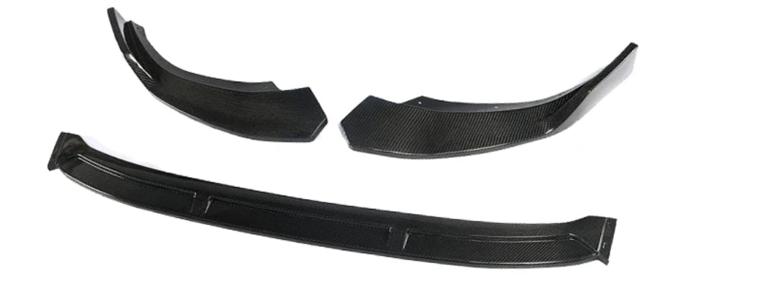 Carbon Fiber Front Bumper Spoiler For Audi A4 Sline S4 Sedan