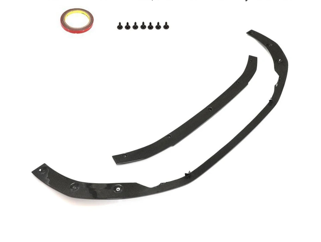 Carbon Fiber Car Front Bumper Lip Spoiler For Audi RS4 B9.5