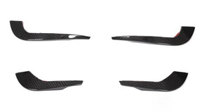 Carbon Fiber Front Bumper Winglets For Audi A4 Sline S4 B9