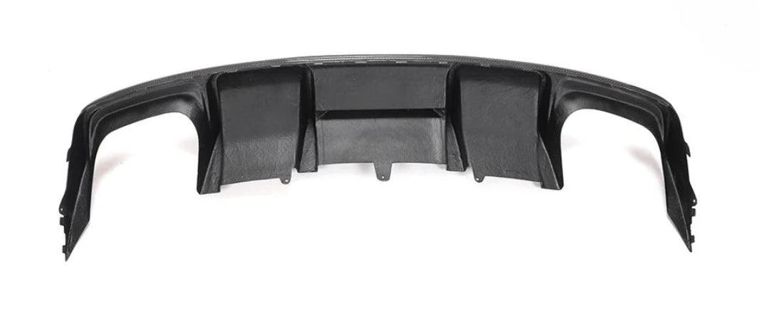 Carbon Fiber Car Rear Bumper Diffuser Lip Spoiler For Audi S4 Sedan 4-Door