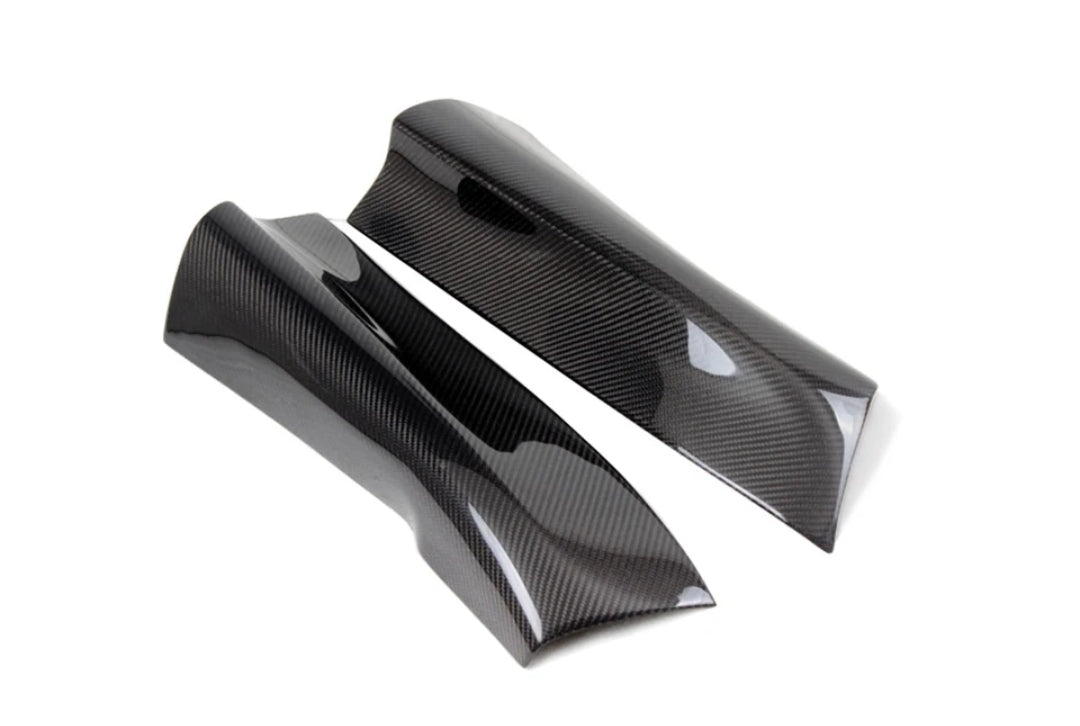 Carbon Fiber Car Rear Bumper Splitters Cupwing Winglets For Audi A4 B9
