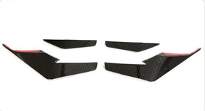 Carbon Fiber Car Front Bumper Canards Splitters Fins For Audi R8 V10