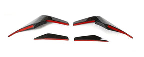 Carbon Fiber Car Front Bumper Canards Splitters Fins For Audi R8 V10