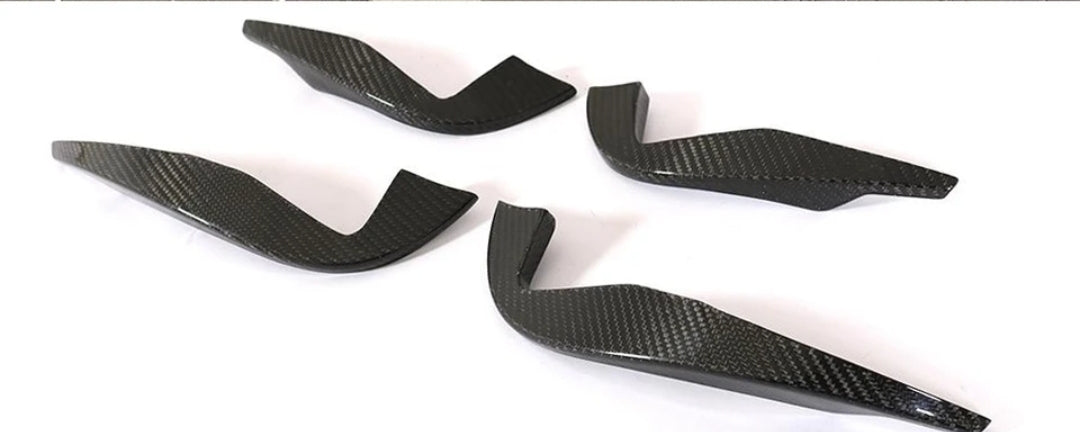 Carbon Fiber Car Front Bumper Splitters For Audi TTRS MK3