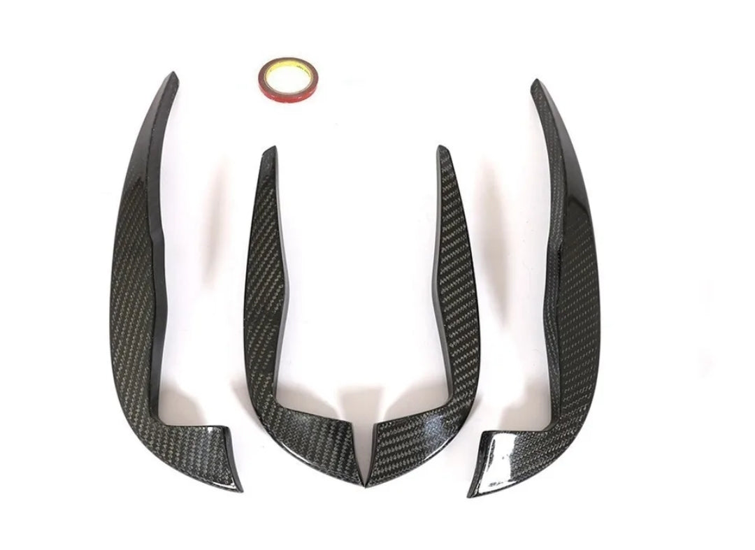 Carbon Fiber Car Front Bumper Splitters For Audi TTRS MK3