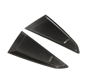 Carbon Fiber Car Rear Window Louver Trims Covers For Audi TT TTS TTRS Coupe