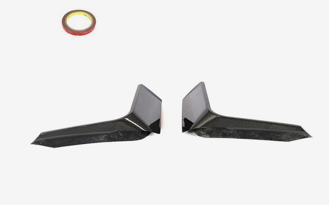 Carbon Fiber Car Front Bumper Fins For Audi TTRS MK3 2-Door Coupe