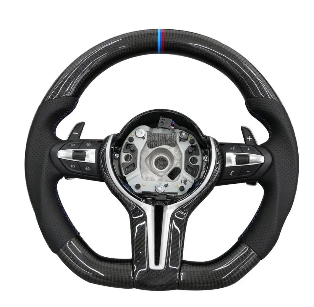 Carbon Fiber Car Steering Wheel For BMW M5 M6 F10 F20 F22 F30 F32 F36 F06 F07  E70