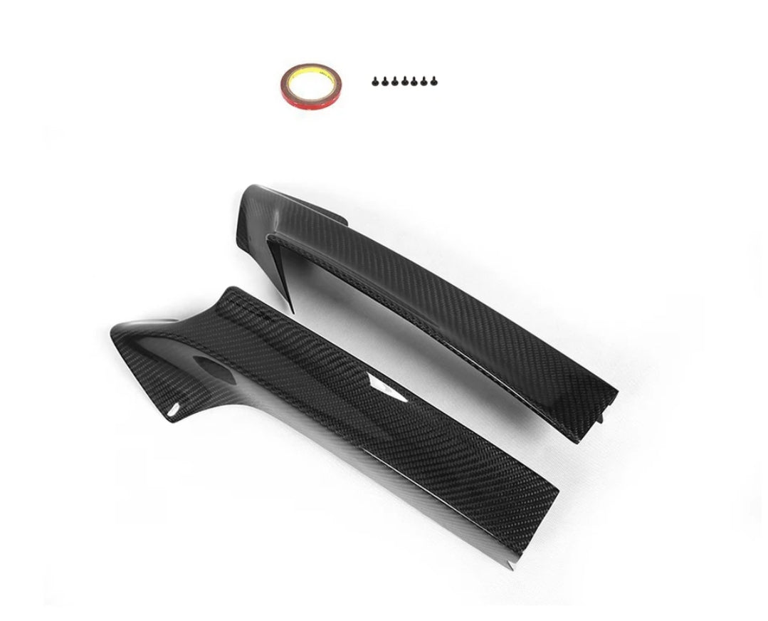 Carbon Fiber Car Front Bumper Winglets For BMW F23 F22 M Sport M235i M240i Coupe Convertible