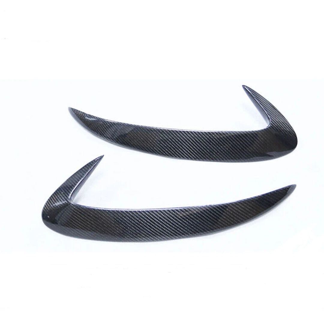 Carbon Fiber Car Rear Bumper Side Scoop Canards For Mercedes-Benz GLE Class C167 Coupe GLE450 GLE53 GLE63 AMG