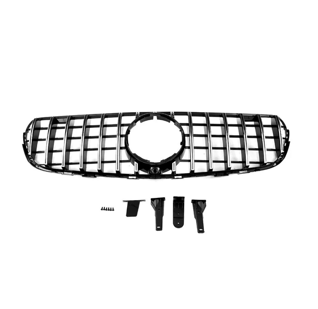 Carbon Fiber Car GT Front Racing Mesh Grille For Mercedes-Benz GLC200 GLC250 GLC300 Sport GLC450 GLC63