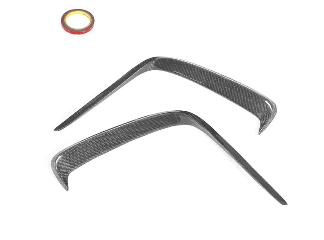 Carbon Fiber Car Rear Bumper Canards For Mercedes-Benz W176 Sport A250