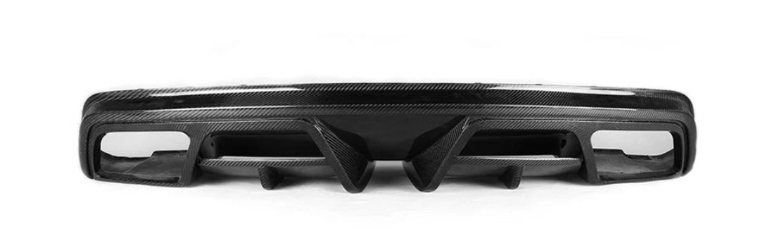 Carbon Fiber Car Rear Bumper Diffuser With Exhaust For Mercedes-Benz CLA Class C117 CLA250 CLA260 CLA45 AMG Sedan