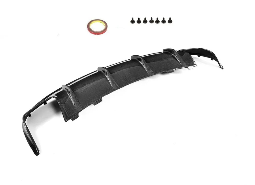 Carbon Fiber Car Rear Bumper Diffuser For Mercedes-Benz W117 CLA200 CLA260 CLA45 AMG Facelift