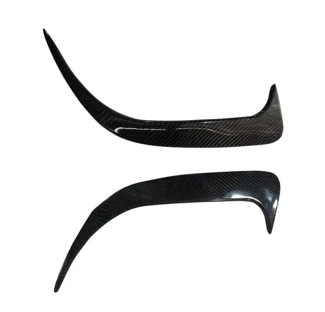 Carbon Fiber Car Rear Bumper Splitter Canards For Mercedes-Benz C117 CLA250 260 CLA45 AMG