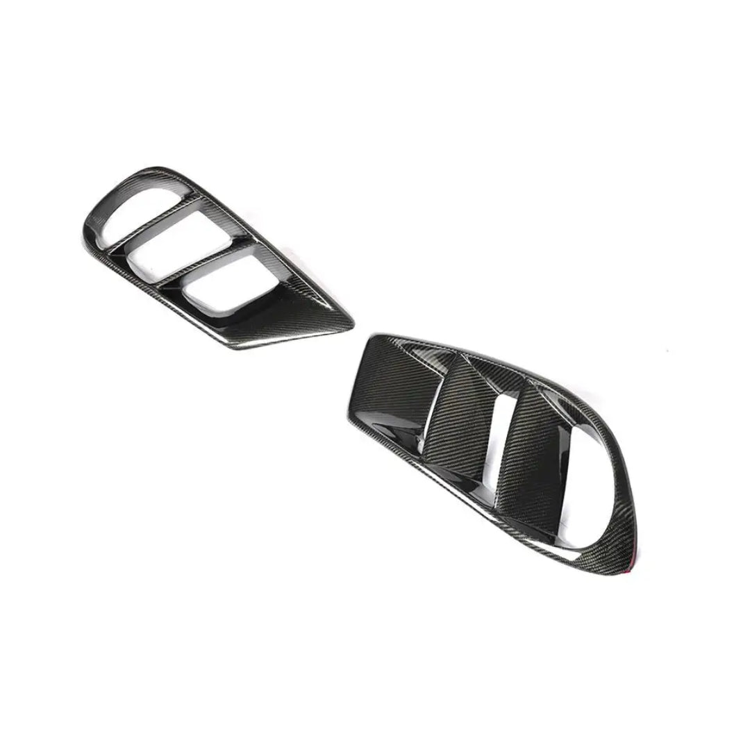 Carbon Fiber Car Front Bumper Air Vent Cover For Mercedes-Benz W218 CLS Class CLS400 Sport