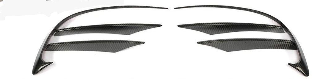 Carbon Fiber Car Front Canards Splitters For Mercedes-Benz C257 CLS400 CLS550