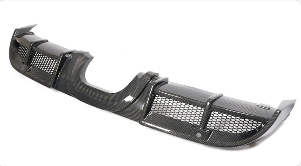 Carbon Fiber Car Rear Diffuser For Porsche 718 Boxster Cayman 2-Door