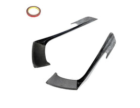 Carbon Fiber Car Front Bumper Fog Lamp Cover Trims For Porsche 718 Boxster Cayman Standard