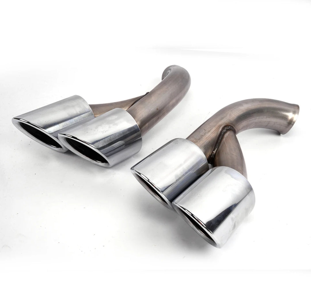 Carbon Fiber Car Exhaust Muffler Pipes For Porsche Cayenne SUV 958 GTS S Sport