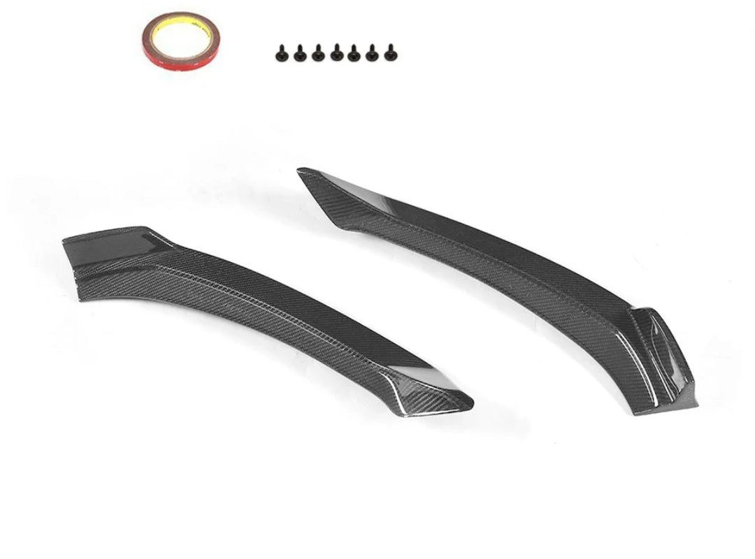 Carbon Fiber Car Front Bumper Lip Splitters For Maserati Levante 4-Door