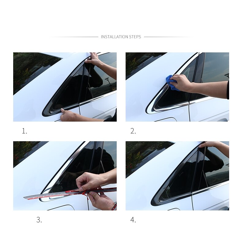 Black Window Trim Cober for Audi 2013-2020 A3 Hatchback